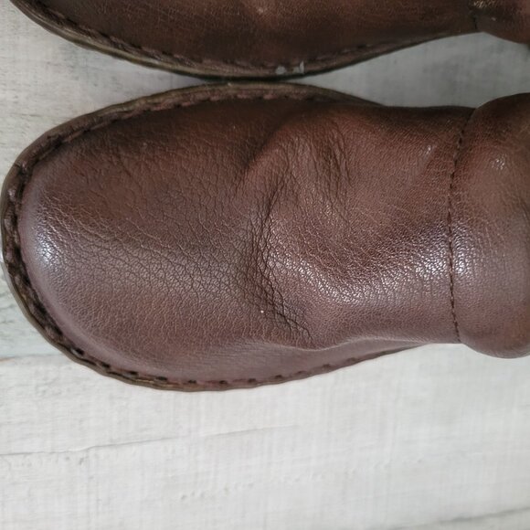 Dansko Brown Leather Slip-On Shoes Womens Size 39 Comfortable Workwear - Picture 3 of 7